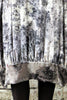 Silver Autumn Printed Velvet - Gathered Hem Dress  £165