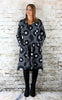 Grey Circle Jacquard Coat  £165