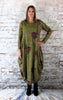 Olive Woodland Print Hitch Dress £156