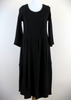 The Fine Rib Bell Hem Dress is made from a luxurious soft stretch black fabric. Perfect for any autumn winter occasion, from a wedding Mother of the Bride, Mother of the Groom, Wedding Guest to a party or everyday wear. This dress will take you from day to night with effortless style and elegance.