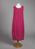 This sleeveless dress is made from a cerise sheer fabric with a beautiful all over spot design, and a soft viscose lining. Perfect for any spring summer occasion, from a wedding - mother of the bride, mother of the groom and wedding guest to everyday wear. This dress will take you from day to night with effortless style and elegance. A matching shrug is available