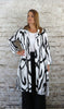 Abstract Linen Coat Dress White £182