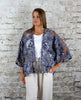 Floral Organza Short Kimono Navy £110