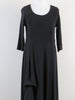 Black Fine Rib Multi Hitch Panel Dress £100